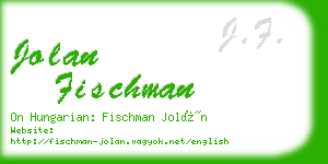 jolan fischman business card